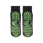 Get Air Grip Trampoline Jump Socks Green Black Non-Slip Bottom NWOT