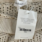 Bohme Crochet Pants Women’s Beige Full Length Boho Pants Size M NWT