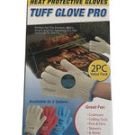 Tuff Glove Pro Heat Protective Gloves 2PC Blue Kitchen BBQ NIP 500°F