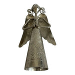 Handmade Polished Metal Angel Bell Danish Style Nativity Christmas Decor