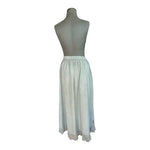 Kaaku Women's Light Green Boho Maxi Skirt 3X Cotton Floral Embroidery NWT
