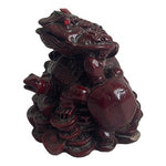 Vintage Asian Feng Shui Money Frog Toad Statue Figurine Wealth Luck 3.5"