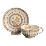 Vintage Copeland Spode Buttercup Pattern England Porcelain Tea Cup Saucer Set VG