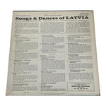 Monitor Songs & Dances of Latvia LP Vinyl MF 466 Folk Ensemble New York Stereo