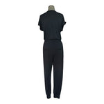 Heartloom Koko Black V-Neck Short Sleeve Jogger Jumpsuit Women's Romper M NWT