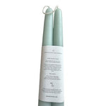 Mo & Co Home Dipped Beeswax Taper Candles Powder Blue 10" Set of 2 New