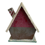 Battery Operated Light Up Gingerbread House Peppermint Candy Glitter Christmas