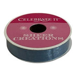 Celebrate It Sheer Creations Slate Blue Nylon Ribbon 5/8in 20yd NIP