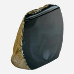Natural Black Agate Freeform Polished Crystal Specimen Made in Brazil 3.5x1x2"
