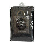 Quinn Total Blackout Grommet Top Curtain Panel 50x63 BLACK Energy Efficient NIB