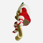 3x Russ Berrie Santa Claus JOY Christmas Stocking Holder Hanger Mantle Vintage