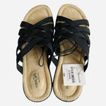East 5th Irene Women's Black Strappy Memory Foam Slide Sandal Size 9.5 M NIB