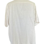Tommy Bahama Men's XXL 100% Silk Embroidered Camp Shirt Cream Original Fit VG