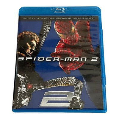 Spider-Man 2 Blu-ray Theatrical & Extended Cut Tobey Maguire Sam Raimi VG