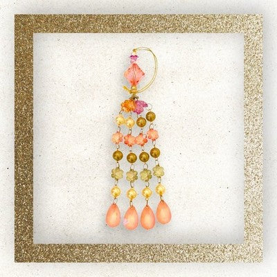 Christmas Ornament Beads Tassel Ornament Earring Teardrop Ornament Xmas Ornament