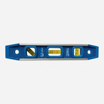 Empire 581-9 Magnetic Torpedo Level 9" Aluminum 3-Vial Made in USA Exc Cond