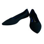 ROTHY’S The Point Black Blue Knit Pointed Toe Flats Women’s Size 9 NWOB