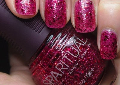SpaRitual Nail Polish Burst Vegan Nail Lacquer 0.5 fl. oz Red New