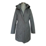 Kristen Blake Women’s Hooded Jacket Parka Raincoat Grey Size M Excellent