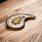 Vintage Pier 1 Alexandria Ceramic Serving Platter 16.5" Floral Hand Painted Tray
