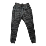 ASRV Men’s Grey Camo Tech Joggers Athletic Fit Zipper Pockets Size S
