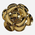 Vintage Gold Tone Flower Brooch Pin 1.5 Inch Floral Statement Jewelry NWOT