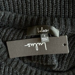 Lulus Black Loose Knit Sweater Women's Pullover Top Size S New With Tag
