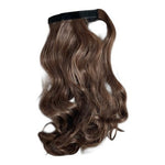 Long Wavy Wrap Around Ponytail Hair Extension 22" Chestnut Brown Never Used
