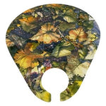 Keller-Charles Melamine Wine Glass Appetizer Plates Grape Vine Design Set of 4