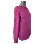 Vintage RAFAELLA Mohair Wool Sweater M Magenta Pink Oversized Long Sleeve EXC