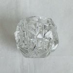 Tiffany & Co Rock Cut Crystal Votive Tea Light Candle Holder 3.25x3 Excellent