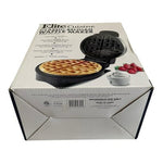 Elite Cuisine Classic Belgian Waffle Maker EWM-8200 Stainless Steel NIB