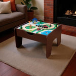 KidKraft 2-in-1 Activity Table with Board 200 Blocks Espresso NIB LEGO