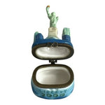 VNTG Liberty 2000 Hinged Trinket Box NYC Statue of Liberty Twin Towers Rare NIB