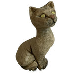 Artesania Rinconada Vintage 3.5” Siamese Cat Hand Crafted Pottery Uruguay Rare
