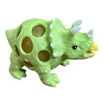 Pair of 3" Squeeze Ball Mesh Dinosaur Toys Anti Stress Dinosaurs