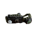 SOS LED Paracord Survival Bracelet Compass Thermometer Nylon Good Condition