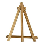 Small Wood Tabletop Easel Sign Stand Wedding Table Number Display Holder 8" VG