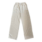 MNG Mango Pull-On Wide Leg Ivory Linen Pants Women’s Pants Size M NWOT