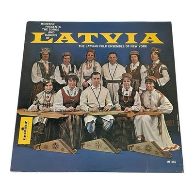 Monitor Songs & Dances of Latvia LP Vinyl MF 466 Folk Ensemble New York Stereo