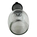 Good Seasons Glass Cruet Salad Dressing Bottle Shaker Black Lid 7.5in VG