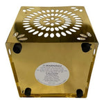 Teleflora Gold Metal Starburst Cutout Tealight Candle Holder 4.25in VG