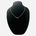 Keeley Gold Plated Necklace Custom Pendant Gift for Women Girls 22"-24" NIB