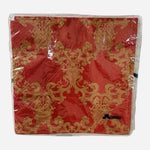 Stewo Switzerland Red & Gold Damask Napkins 20 Count Swiss Design NIP Luxurious