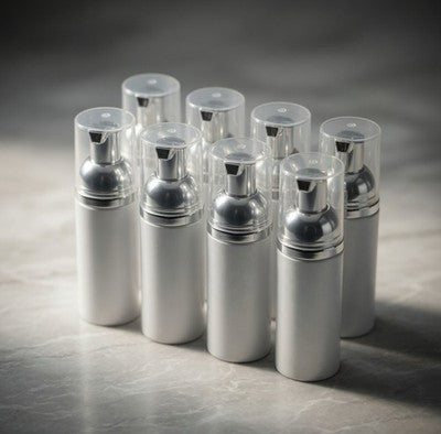 8pc Empty Mini Foam Soap Dispenser Refillable Travel Bottles 5" 0.2oz New