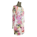 Guess Marciano Petal Perfection Floral Open Back Zip Mini Dress Size L Worn Once
