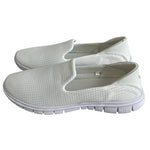 Women’s White Mesh Athletic Sneakers Walking Moccasins Shoes Sz US 10/ EU 41 New