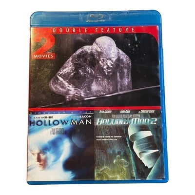 Hollow Man & Hollow Man 2 Double Feature Blu-ray NEW SEALED Sci-Fi Horror