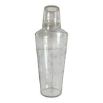 Vintage Plastic Cocktail Recipe Shaker Etched Drink Instructions Good Condition