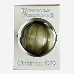 Vintage Norman Rockwell Snow Sculpture Christmas Ornament 1979 Schmid NIB